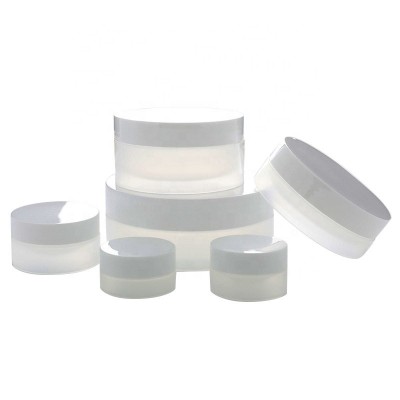 Fantastic quality durable mini doubl wall pp cosmetic plastic cream jar